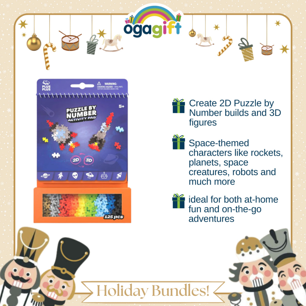Ogagift Bundle Mega Earth Science Kit + Plus-Plus Activity Pad – Space