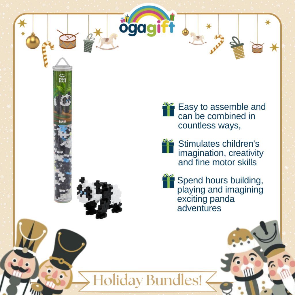 Ogagift Bundle Glow in the Dark Meteor + Plus-Plus Panda / 100 pcs Tube