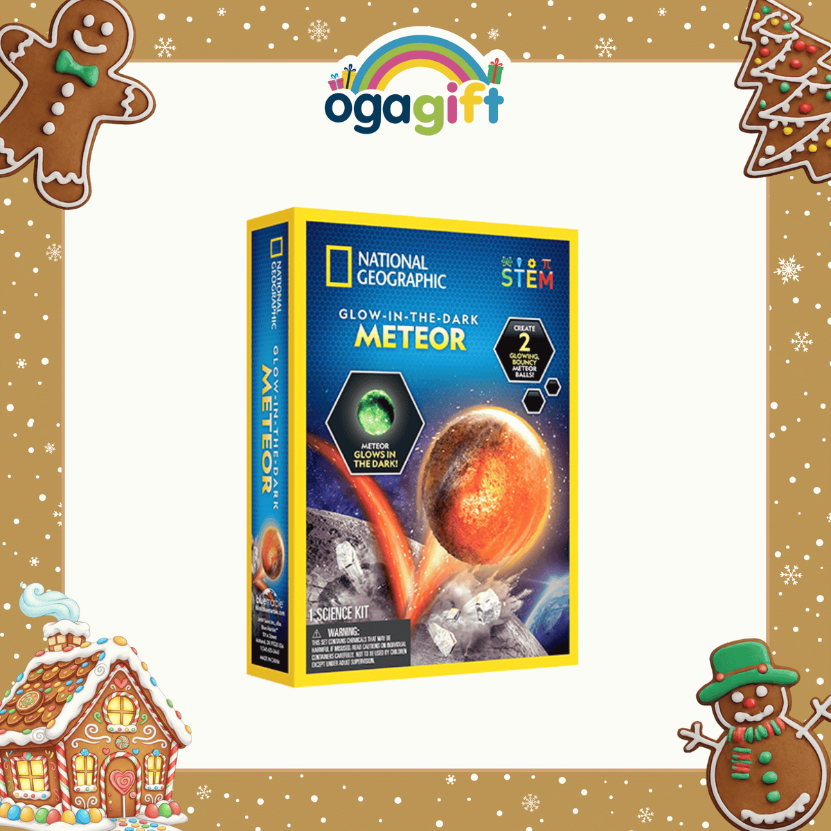 Ogagift Bundle Glow in the Dark Meteor + Plus-Plus Panda / 100 pcs Tube