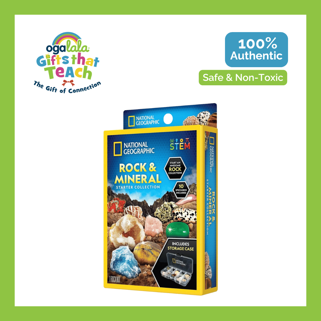 National Geographic Bundle Rock + Mineral Starter Kit + Mini Dig Fools Gold + Treasury Mini Dig Kit