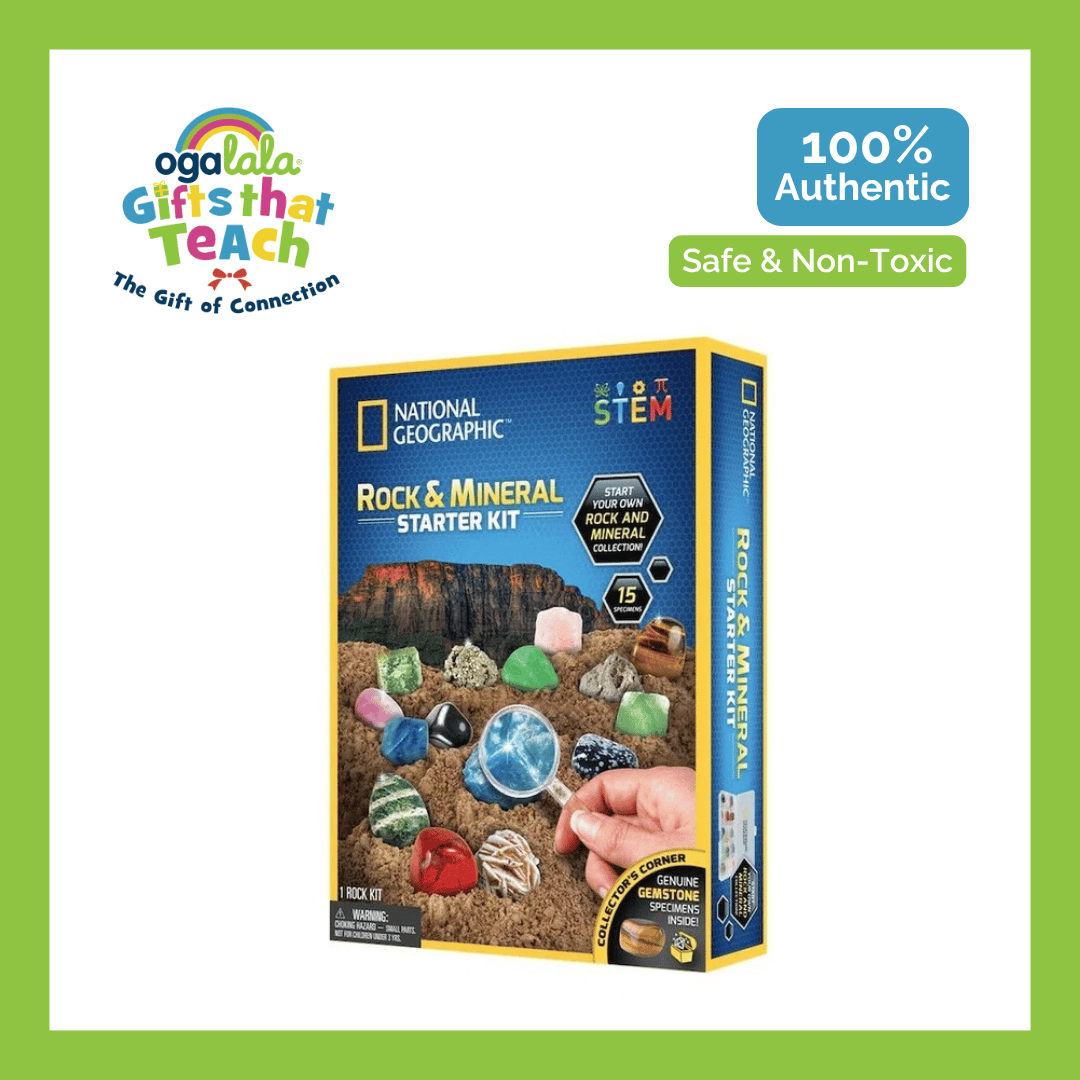 National Geographic Bundle Space-Themed Dig Kit + Rock + Mineral Starter Kit