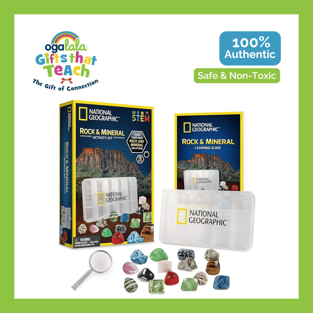 National Geographic Bundle Space-Themed Dig Kit + Rock + Mineral Starter Kit