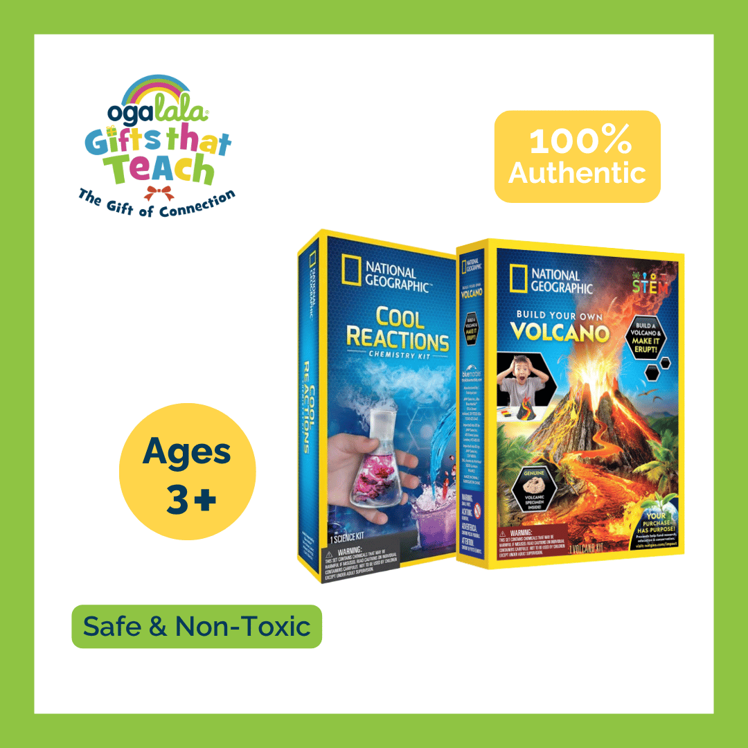 National Geographic Bundle Volcano + Cool Reactions Chemistry Kit