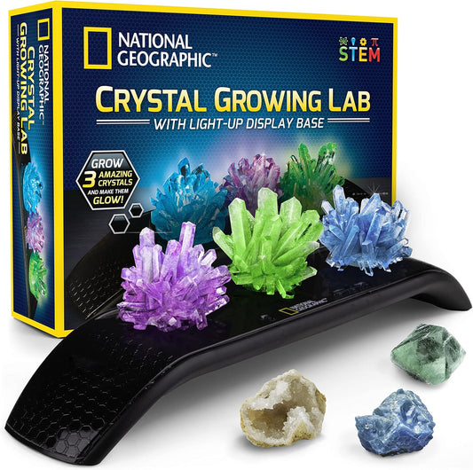National Geographic Crystal Growing Lab with Light up Display Base