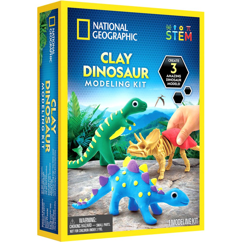 National Geographic Clay Dinosaur Modeling Kit   