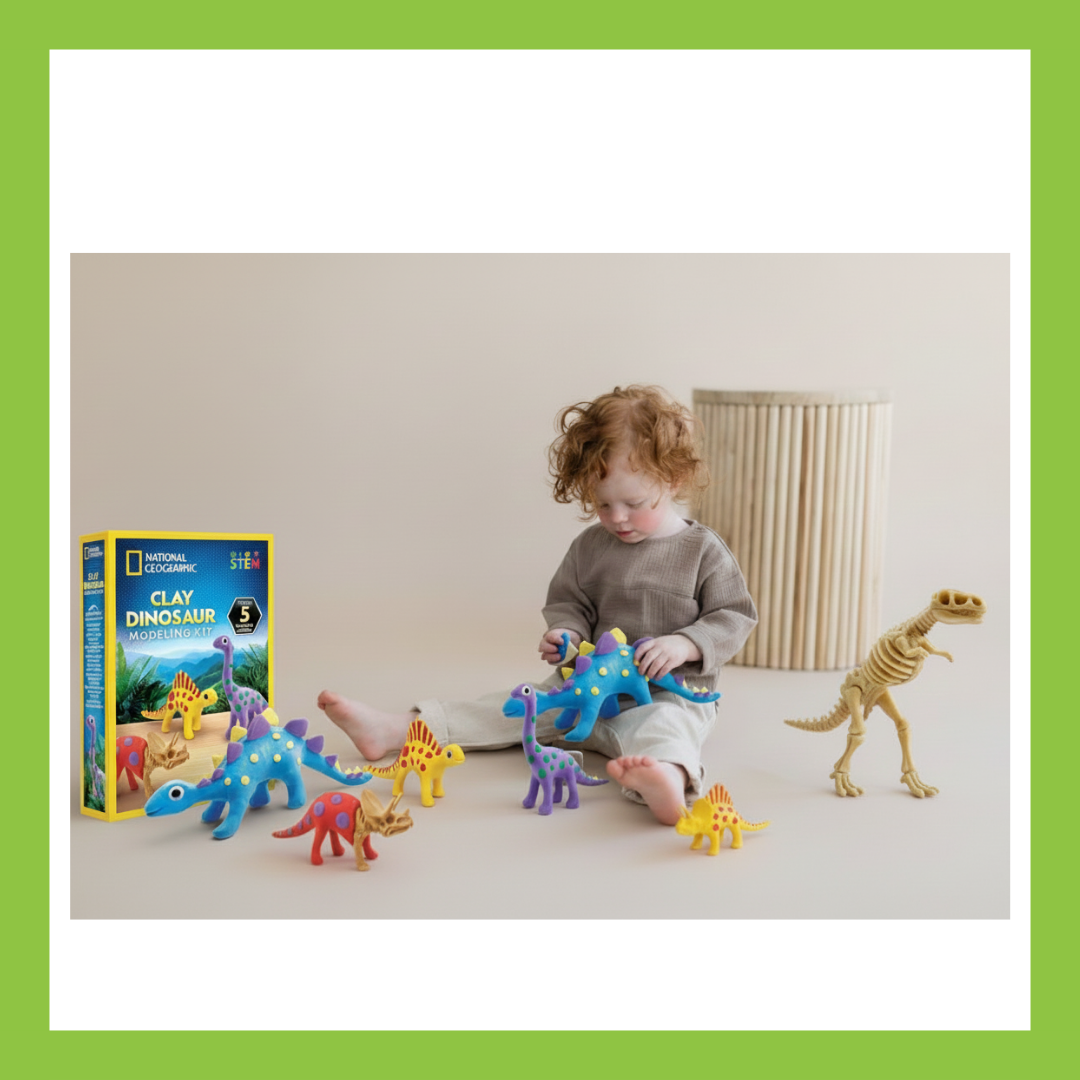 National Geographic Clay Dinosaur Modeling Kit   