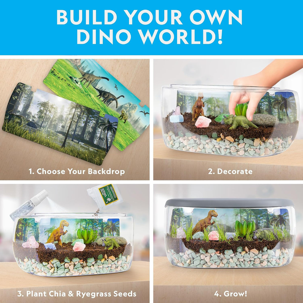 National Geographic Light-Up Dinosaur Sand Terrarium Kit