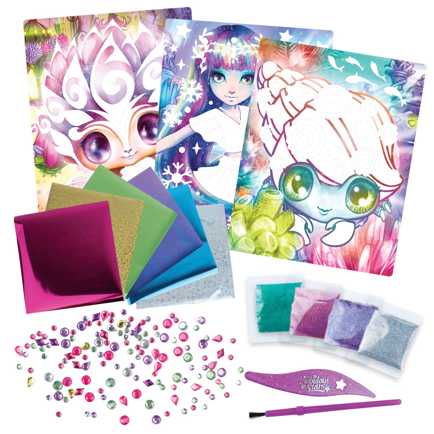 Nebulous Star Glitter & Foil Art