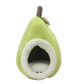 Ogapets Pet Bed - Semi Enclosed Cave Nest, Soft, Plush Polyester Cozy Sherpa Filling PP Cotton