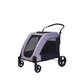 Ogapets Pet Carrier Stroller - Linen Fabric Steel Tube, Soft Net 60kg Max Loading, 7 Front & 12 Rear Wheels