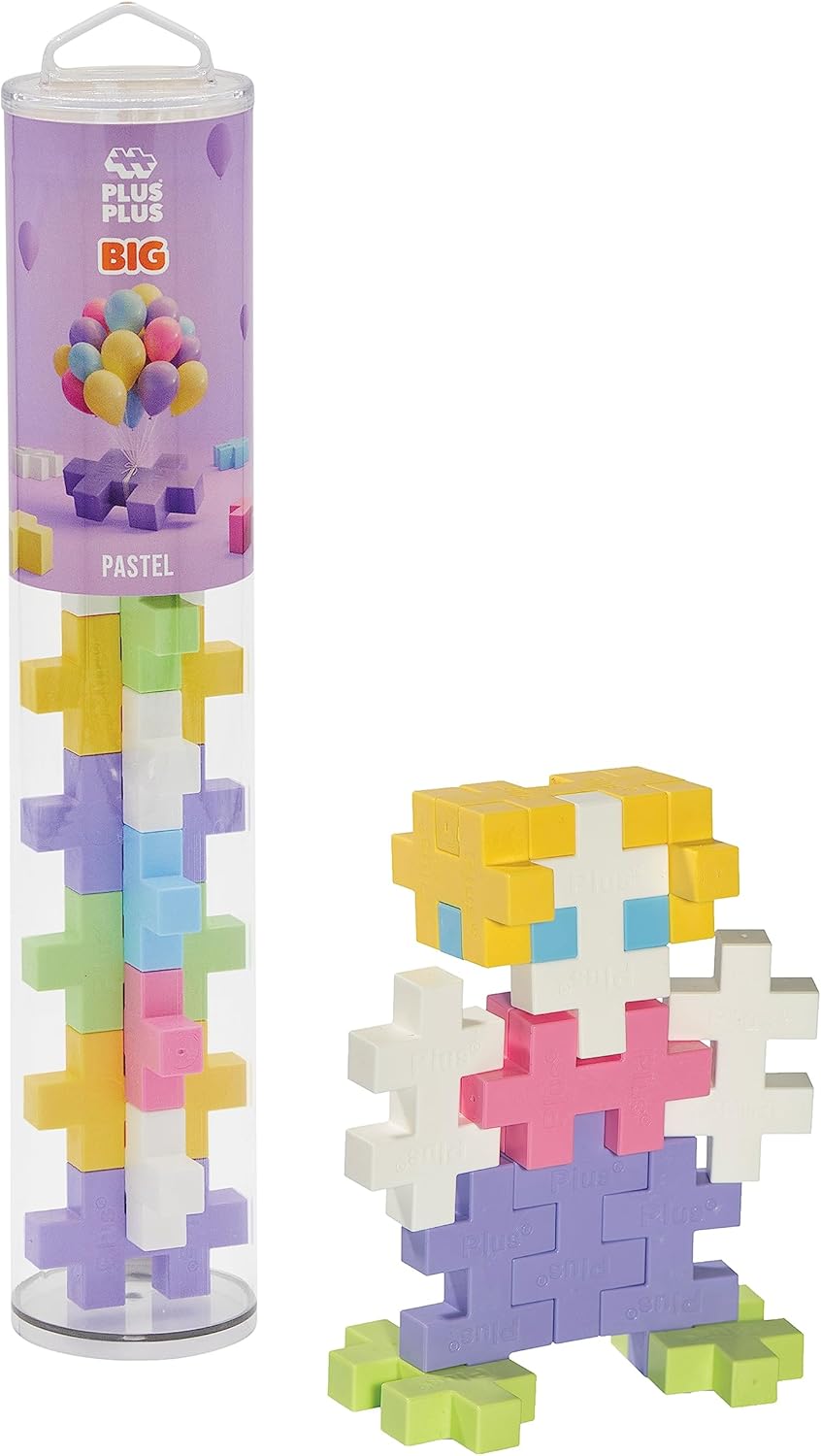 Plus-Plus BIG Pastel / 15pcs Tube