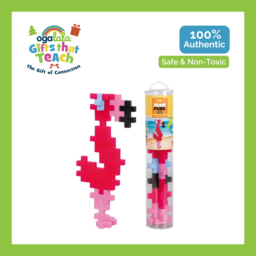 Plus-Plus BIG 15 pc Tube - Flamingo
