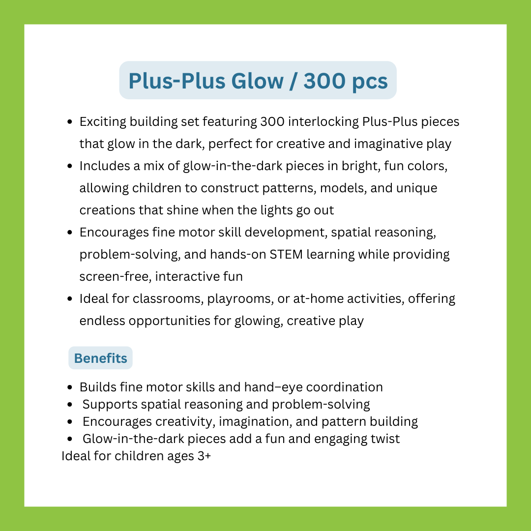 Plus-Plus Glow / 300 pcs