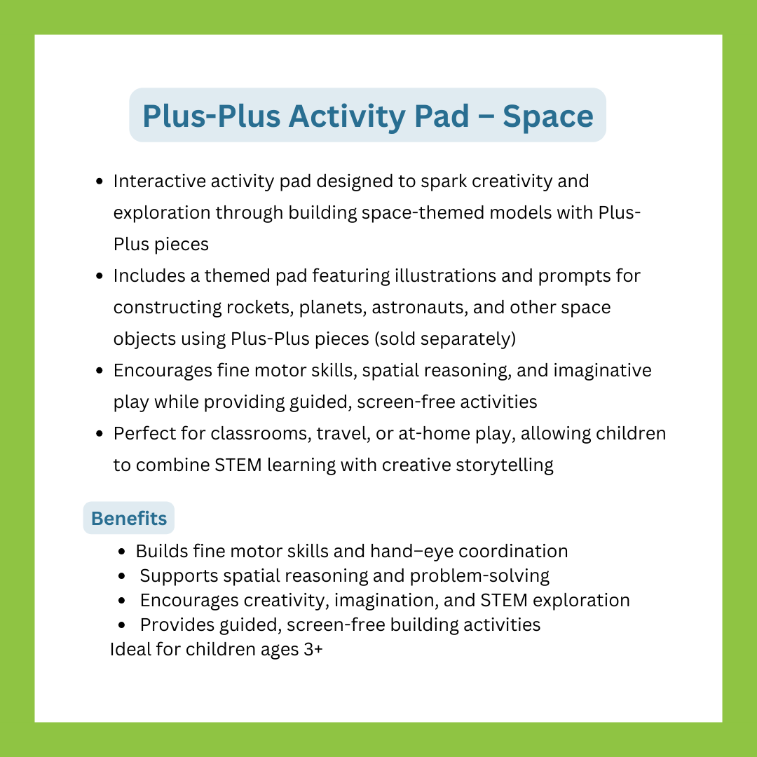 Plus-Plus Activity Pad – Space