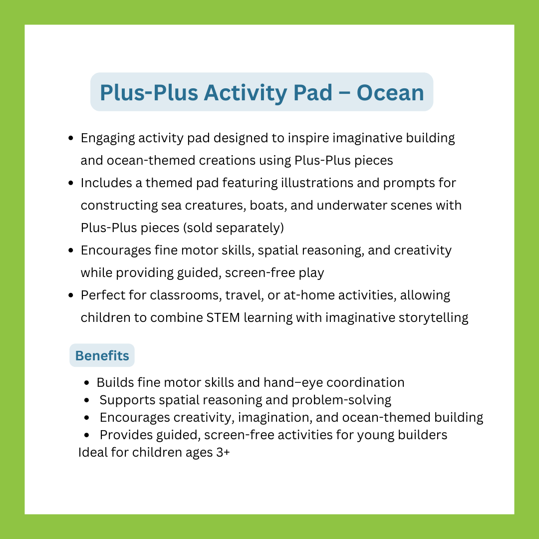 Plus-Plus Activity Pad – Ocean