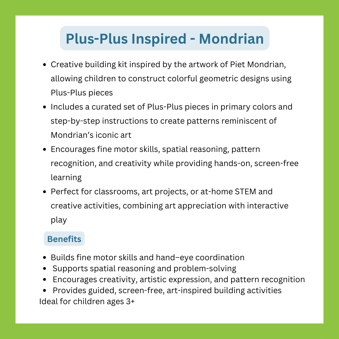 Plus-Plus Inspired - Mondrian