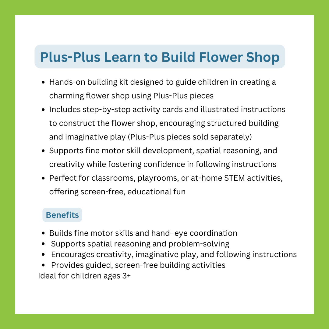 Plus-Plus Learn to Build Flower Shop
