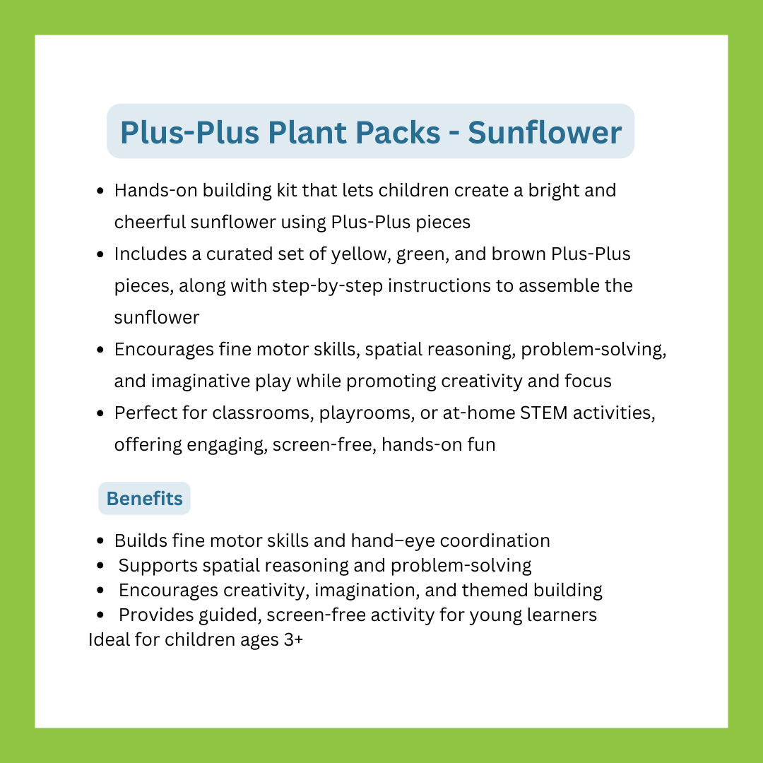 Plus-Plus Plant Packs - Sunflower