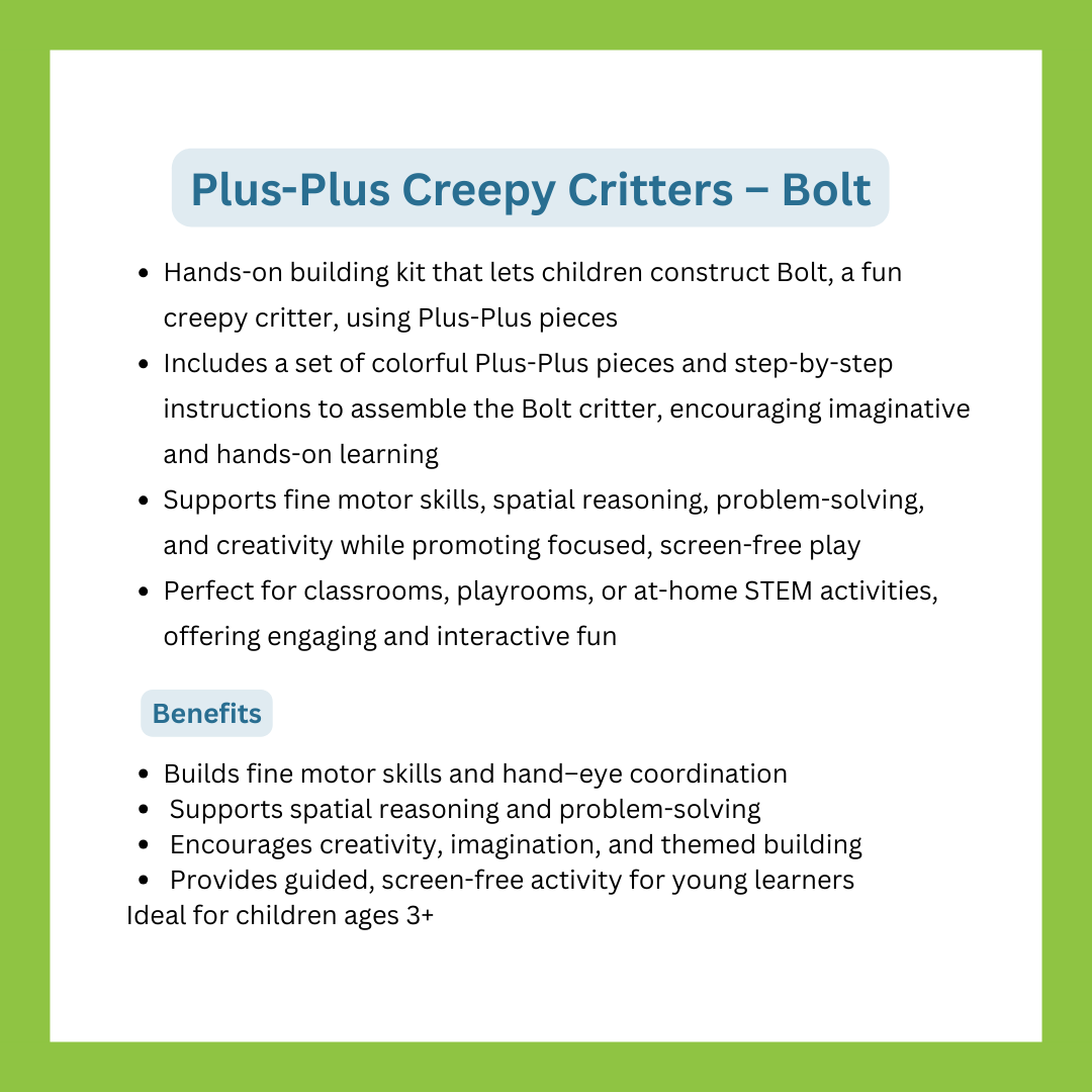 Plus-Plus Creepy Critters – Bolt