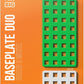 Plus-Plus BIG Baseplates Set (White/Green)