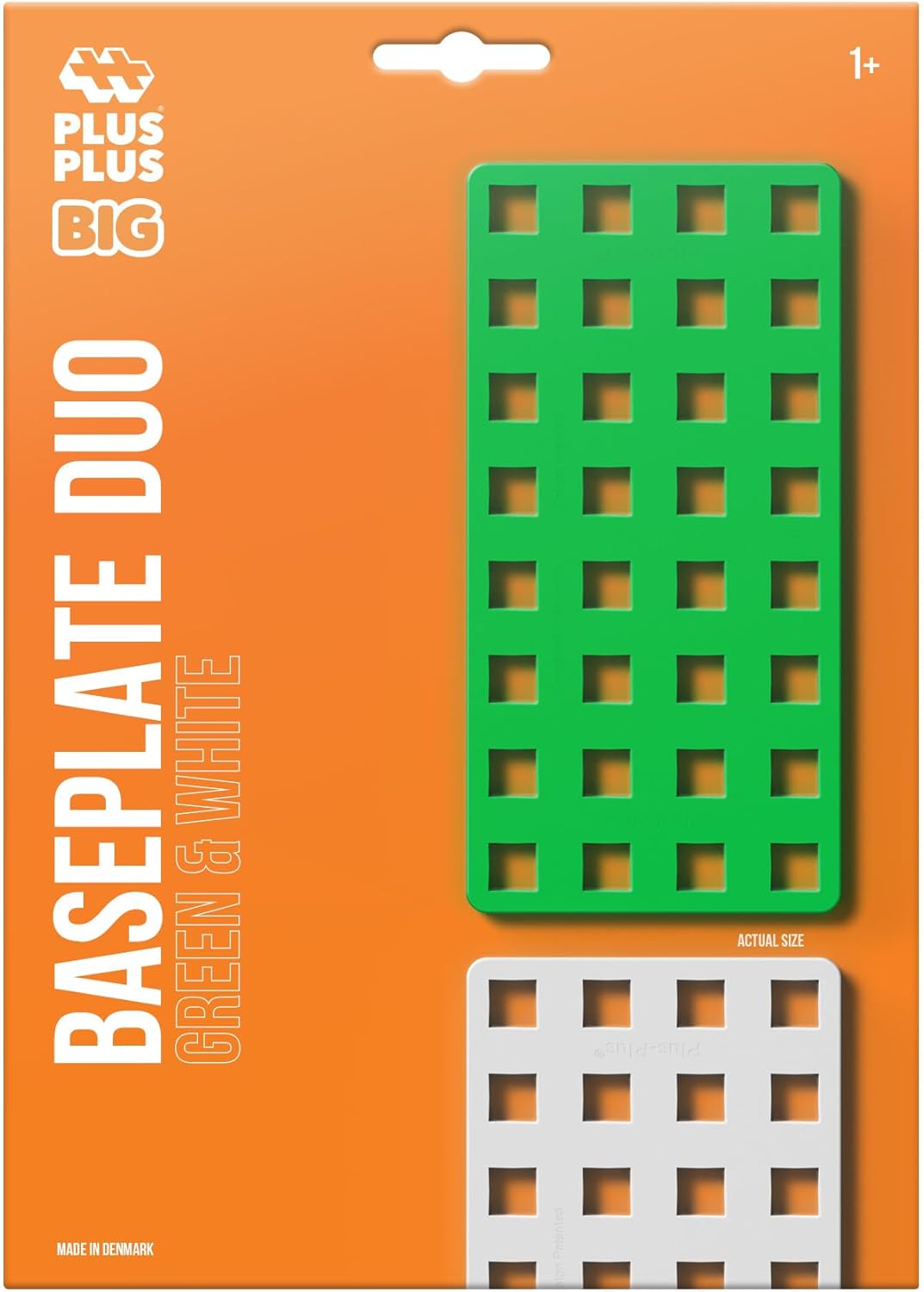 Plus-Plus BIG Baseplates Set (White/Green)