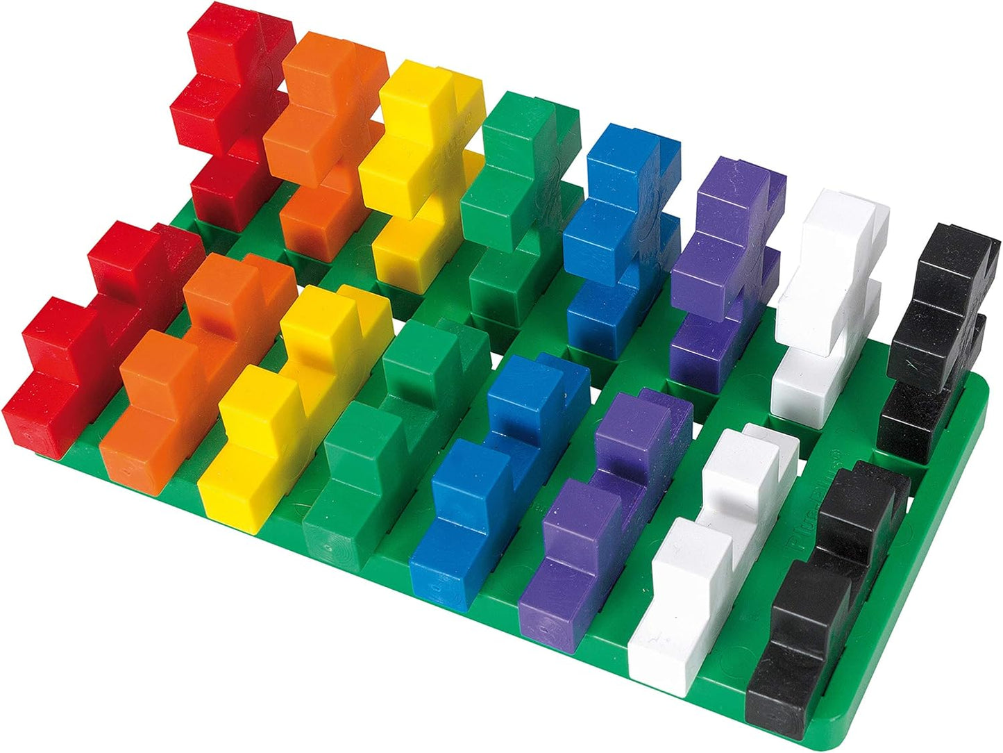 Plus-Plus BIG Display Baseplate / 2 pcs White/Green