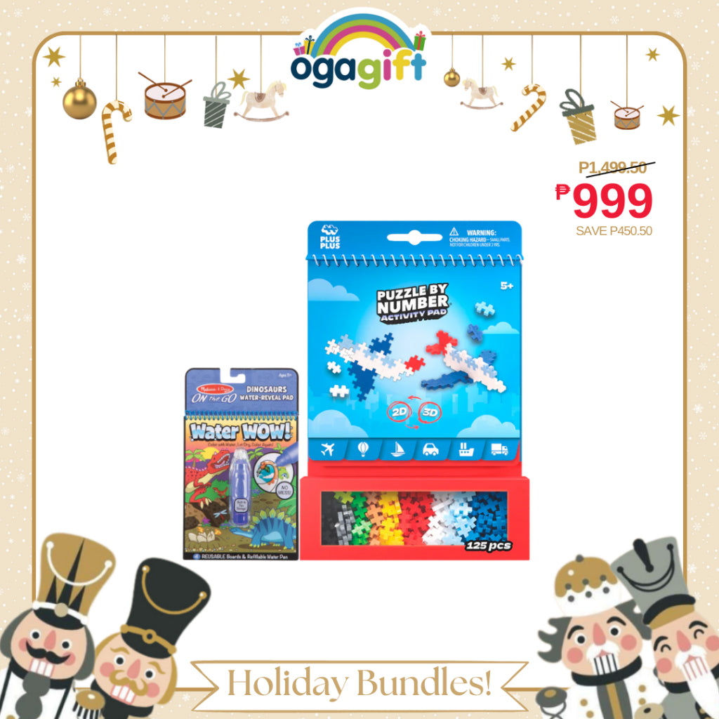 Ogagift Bundle Plus-Plus Activity Pad – Transportation + WATER WOW! DINOSAURS