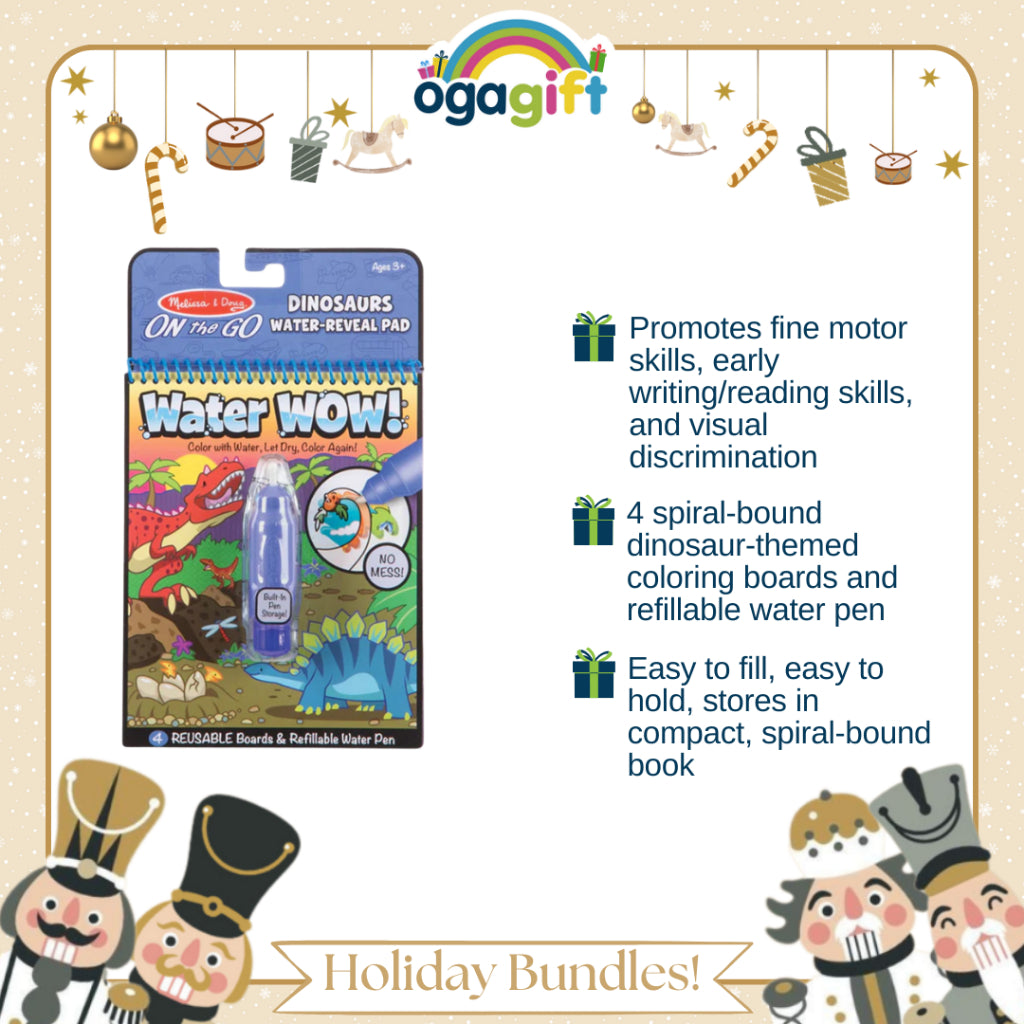 Ogagift Bundle Plus-Plus Activity Pad – Transportation + WATER WOW! DINOSAURS