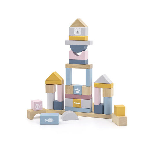 PolarB Wooden Blocks - 60pcs