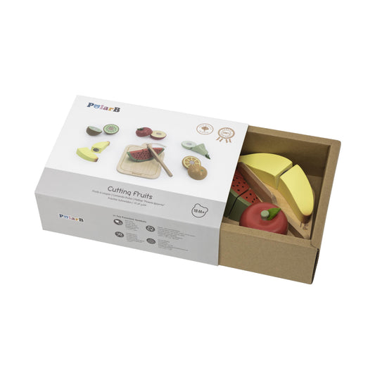 PolarB Wooden Cutting Fruit Toy