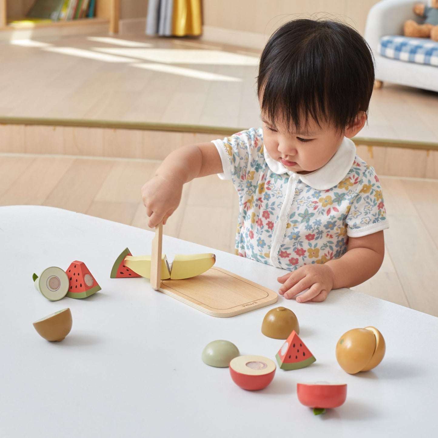 PolarB Wooden Cutting Fruit Toy