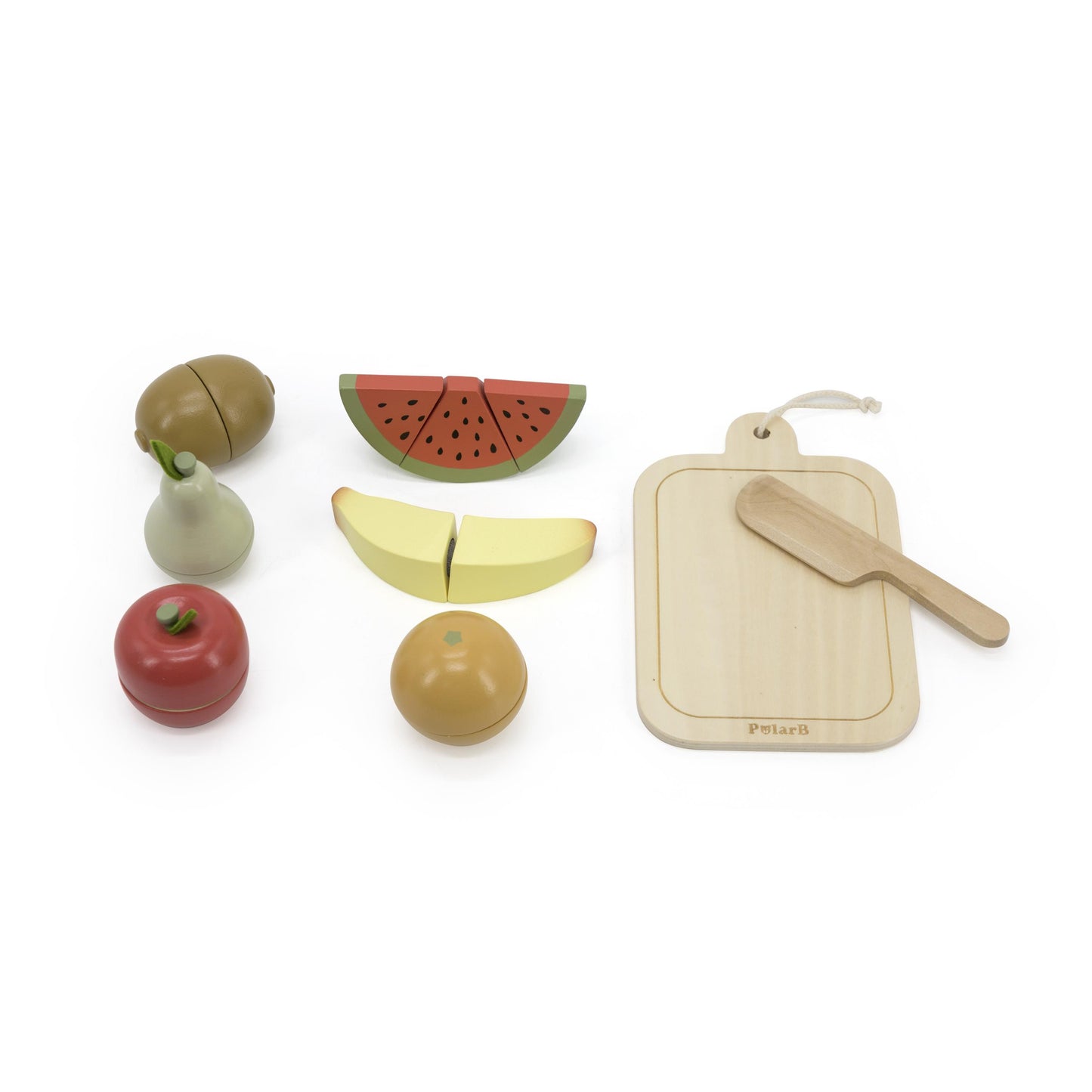 PolarB Wooden Cutting Fruit Toy
