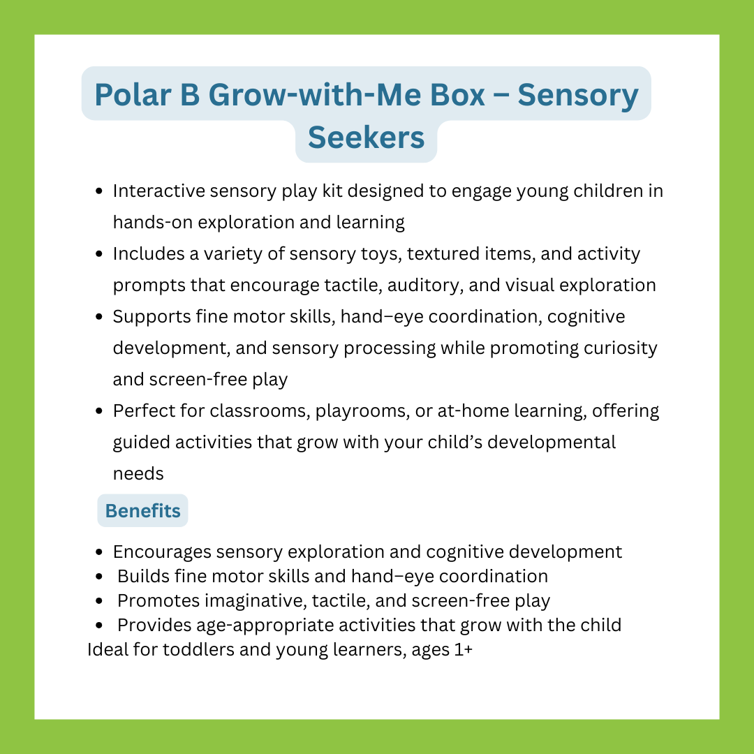 PolarB Grow-with-Me Box Sensory Seekers