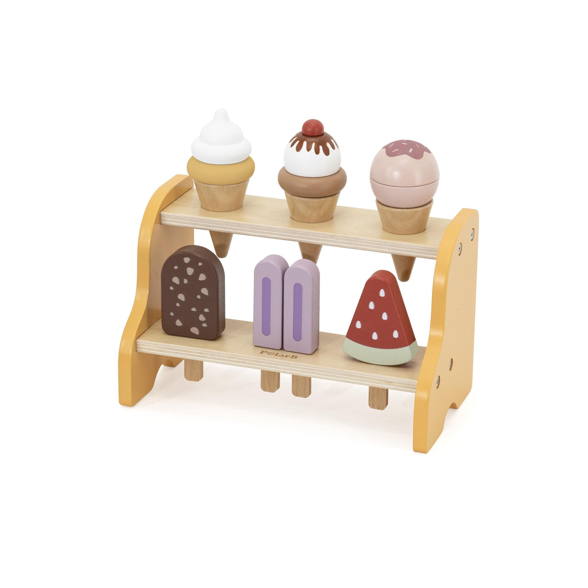 POLARB Popsicle & Ice Cream Stand Pretend Toy (6 pcs)