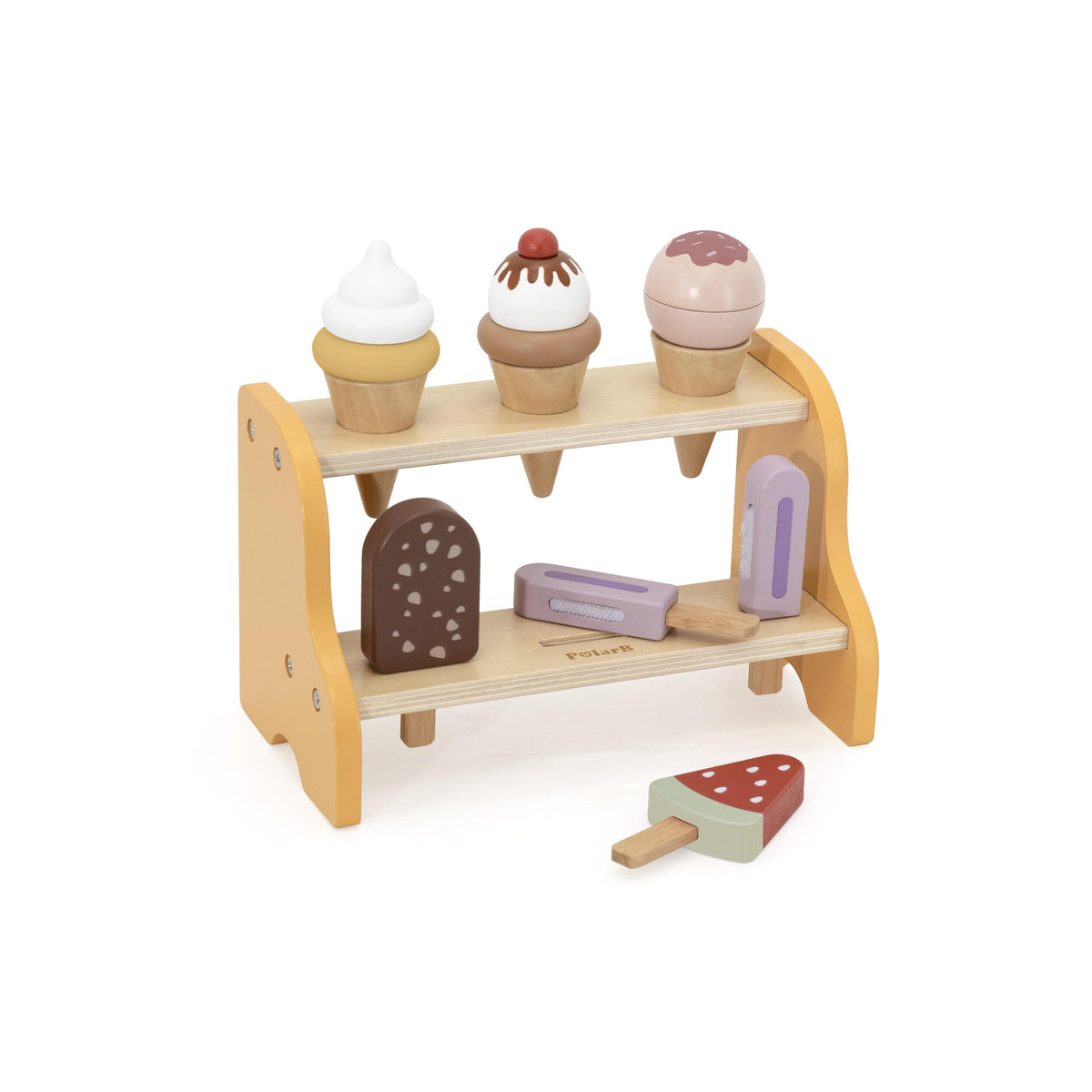 POLARB Popsicle & Ice Cream Stand Pretend Toy (6 pcs)