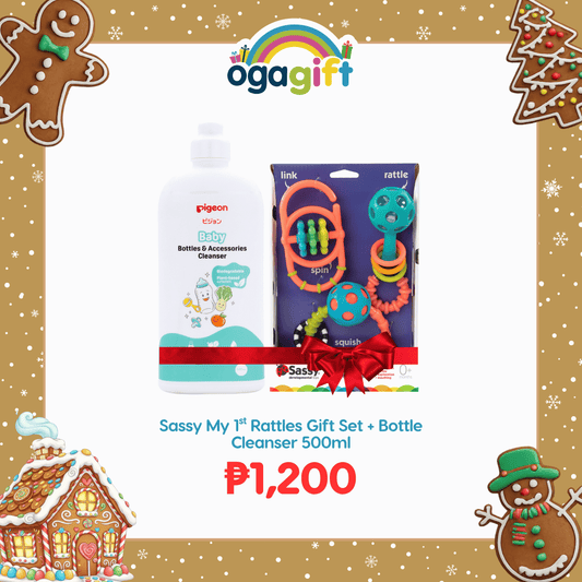 MY 1ST RATTLES GIFT SET + BTL 500ML CLEANSER