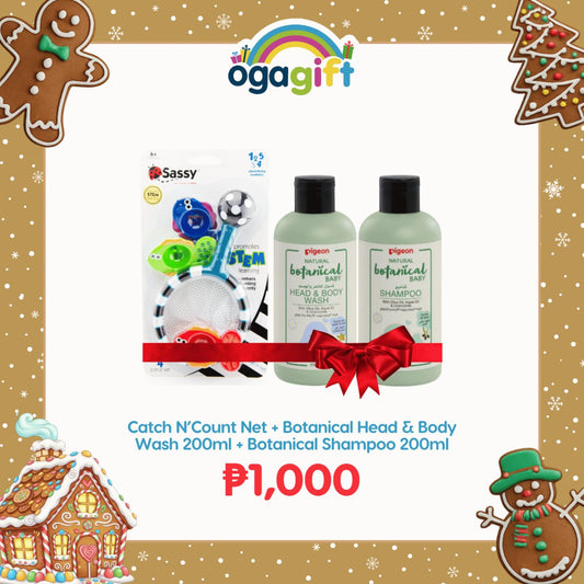 SASSY CATCH N' COUNT NET + BOTANICAL H&B WASH 200ML + BOTANICAL SHAMPOO 200ML