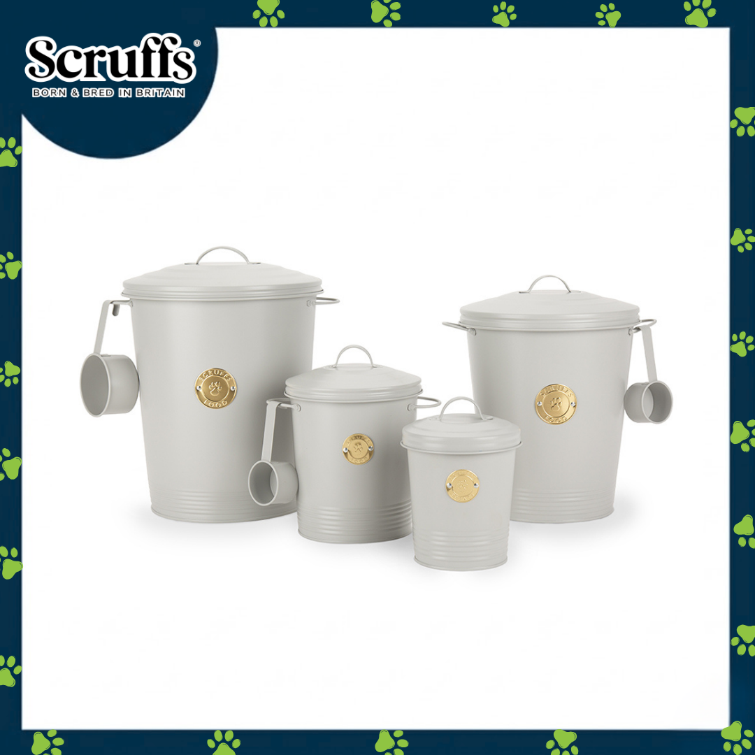 Scruffs Cantina 7L Steel Storage Pet Food Canister & Scoop