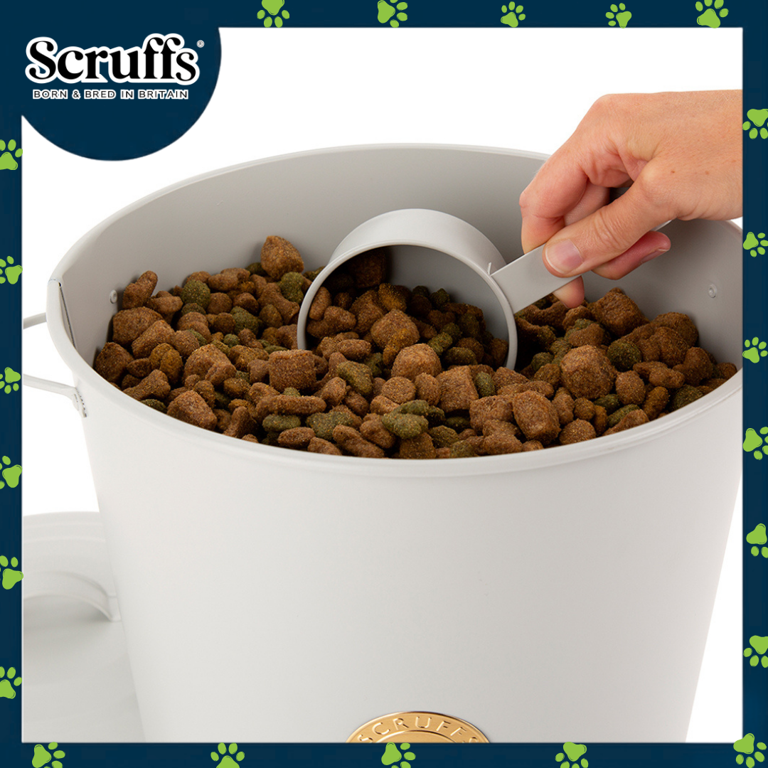 Scruffs Cantina 7L Steel Storage Pet Food Canister & Scoop
