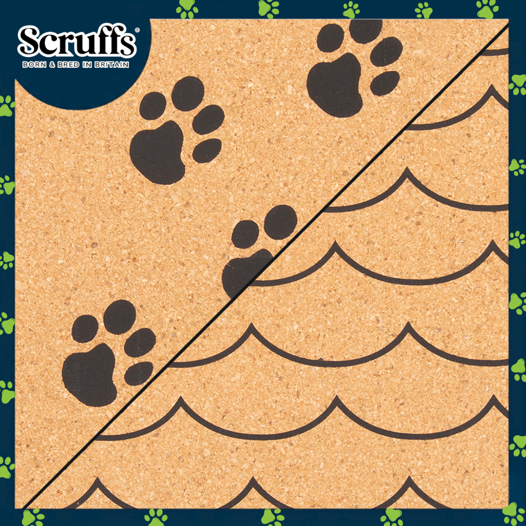 Scruffs 25cm Set of 2 Cork Pet Placemats