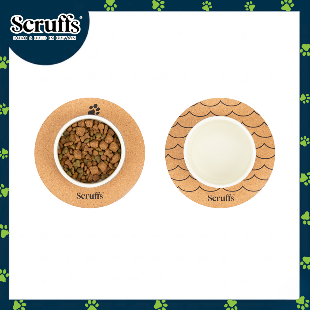 Scruffs 25cm Set of 2 Cork Pet Placemats