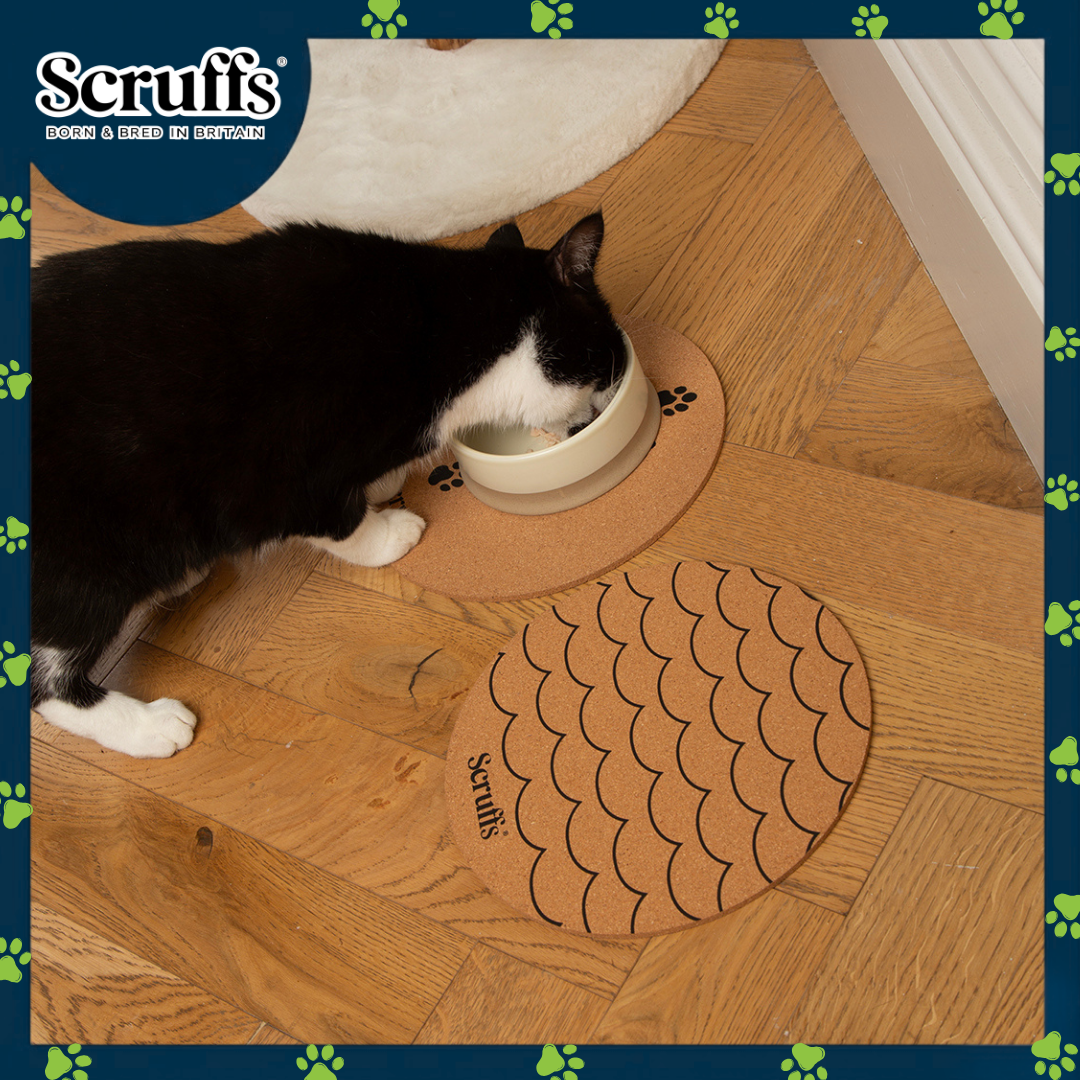 Scruffs 25cm Set of 2 Cork Pet Placemats