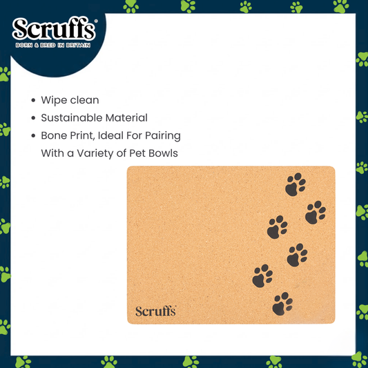 Scruffs 40 x 30cm Cork Pet Placemat