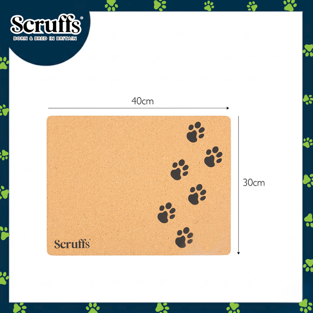 Scruffs 40 x 30cm Cork Pet Placemat