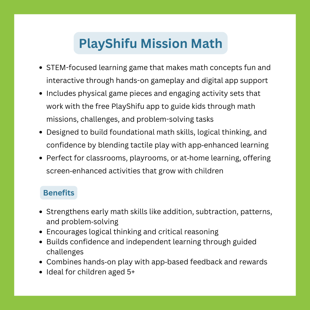 PlayShifu Mission Math Educational Learning Toy