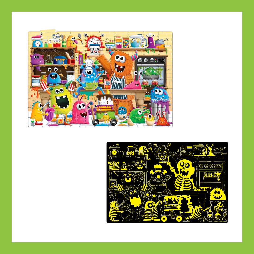 Puzzle Doubles! Glow In The Dark! Monsters