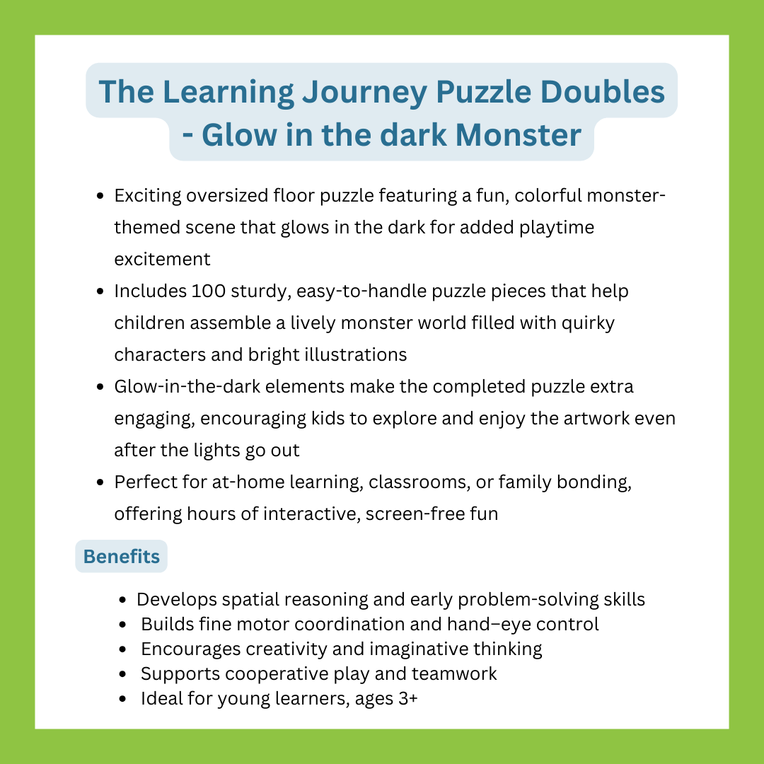 Puzzle Doubles! Glow In The Dark! Monsters