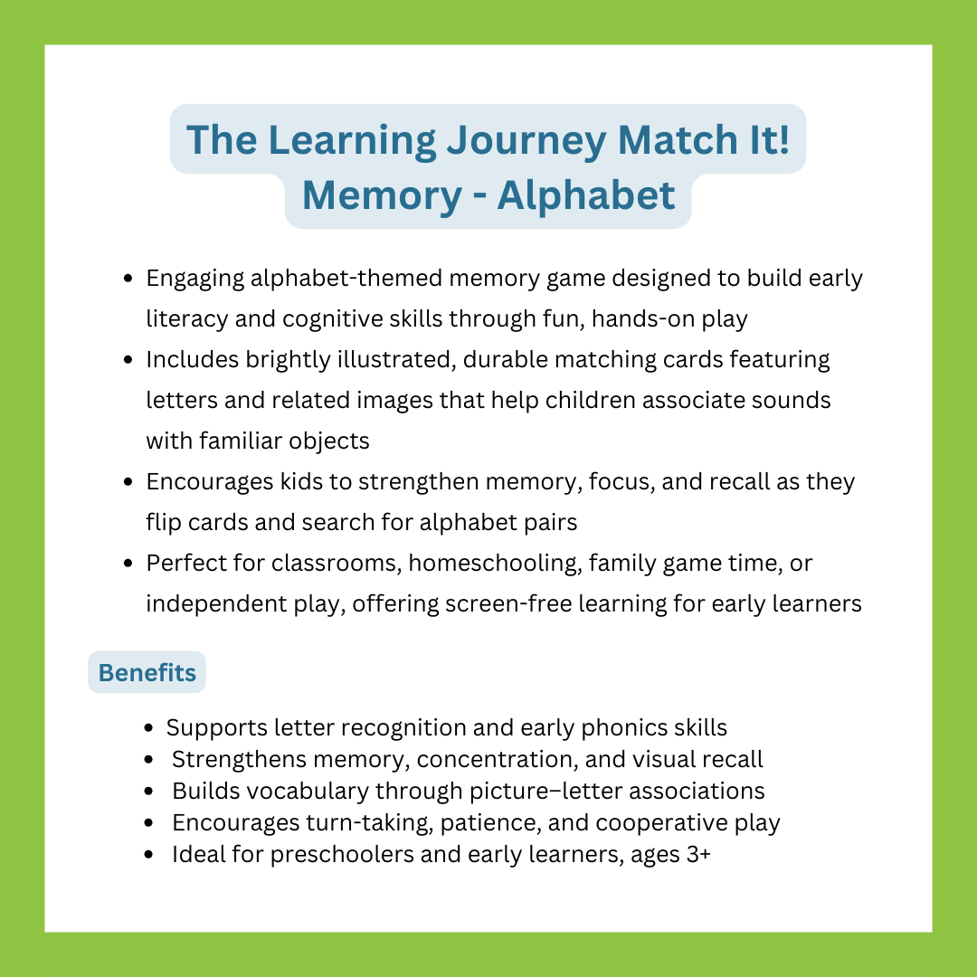 The Learning Journey Match It! Memory - Alphabet