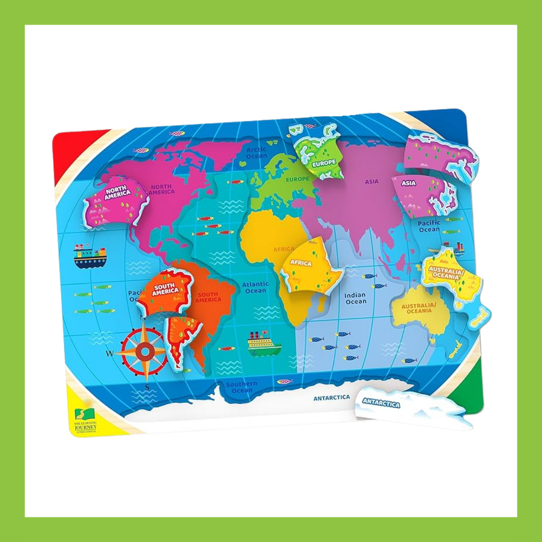 The Learning Journey Lift & Learn Continents & Oceans