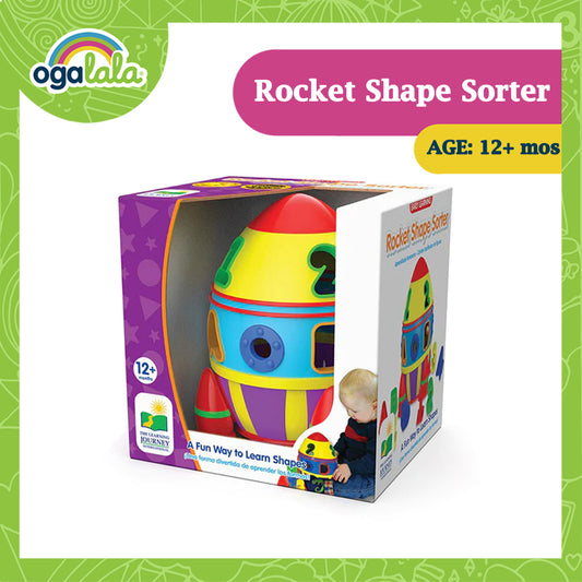 The Learning Journey Rocket Shape Sorter